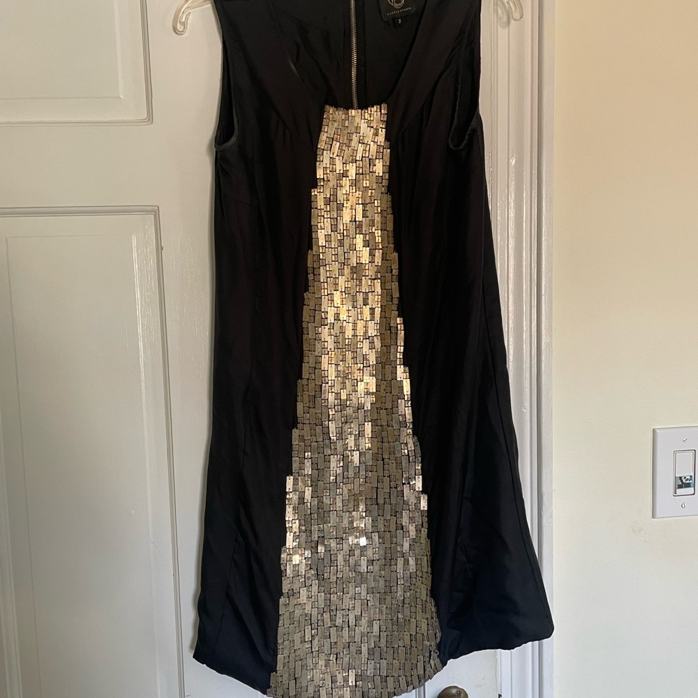 Unique Black Minj  with Silver Sequin Detail - very chic in person